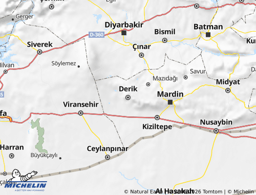 Mappa MICHELIN Derik - ViaMichelin