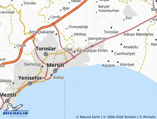 Mappa MICHELIN Karaduvar - ViaMichelin