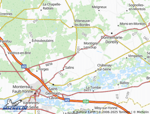 MICHELIN-Landkarte Orvilliers - ViaMichelin