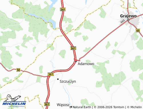 MICHELIN Lipnik map - ViaMichelin