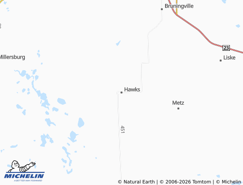 Mapa MICHELIN Hawks - ViaMichelin