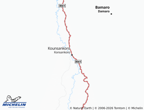 MICHELIN Konsankoro map - ViaMichelin