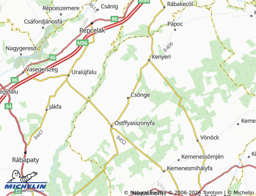 Mapa MICHELIN Csönge - ViaMichelin
