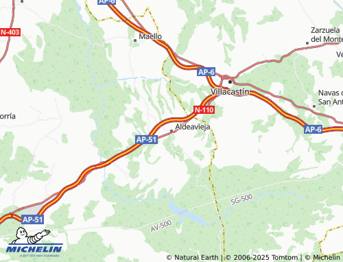 MICHELIN Aldeavieja map - ViaMichelin