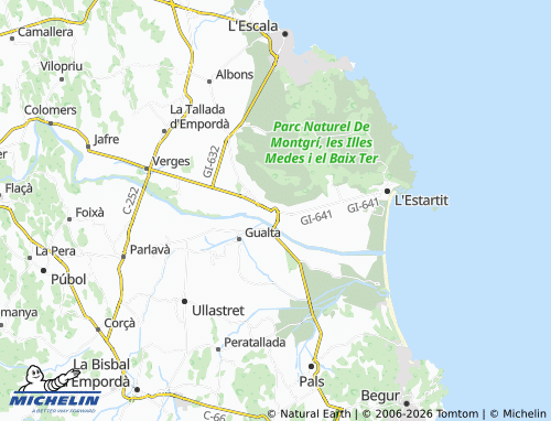 Carte MICHELIN Torroella de Montgrí - ViaMichelin