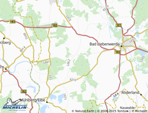 Mapa MICHELIN Saxdorf - ViaMichelin