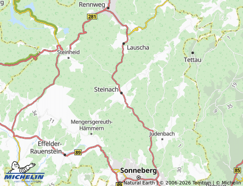 MICHELIN-Landkarte Steinach - ViaMichelin