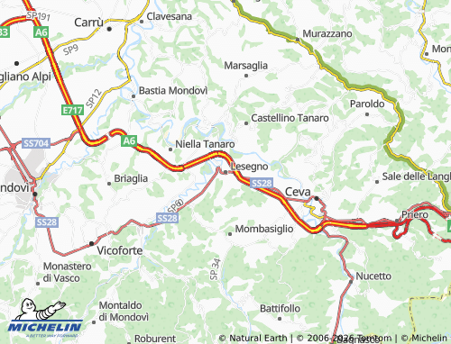 Mapa MICHELIN Lesegno - ViaMichelin