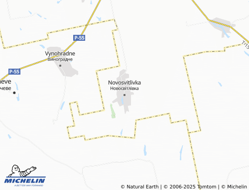 MICHELIN Novosvitlivka map - ViaMichelin