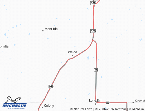 Carte MICHELIN Welda - ViaMichelin