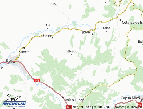 Mapa MICHELIN Bălcaciu - ViaMichelin