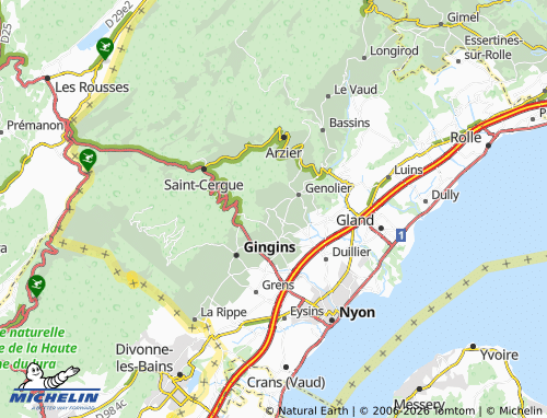 Mappa MICHELIN Givrins - ViaMichelin