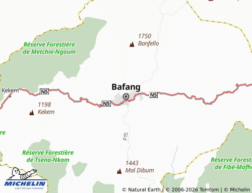 MICHELIN Bafang map - ViaMichelin