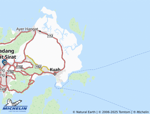 MICHELIN Kampung Telok Apau map - ViaMichelin