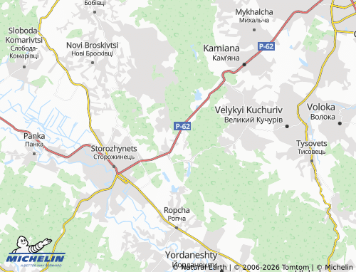 Mappa MICHELIN Hlybochok - ViaMichelin