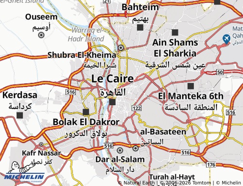 MICHELIN El Rehany map - ViaMichelin