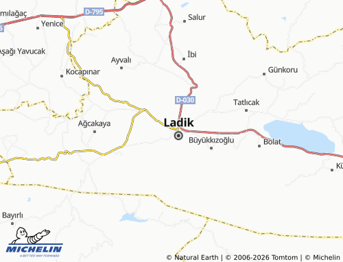 MICHELIN Koğa map - ViaMichelin