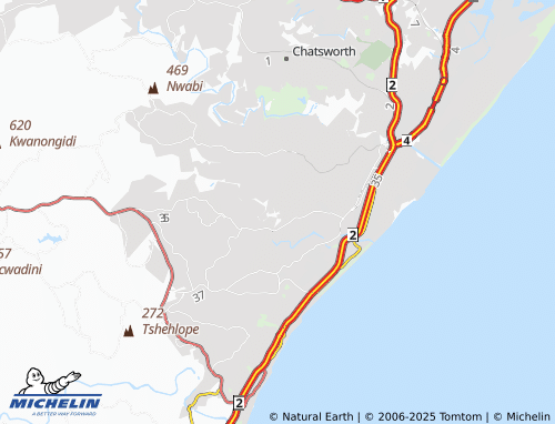 MICHELIN Umlazi Z map - ViaMichelin