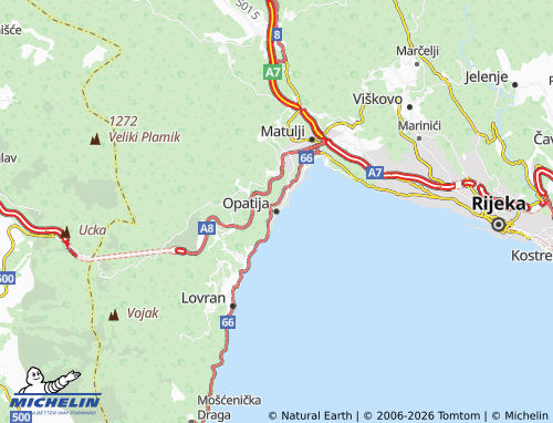Mappa MICHELIN Abbazia - ViaMichelin
