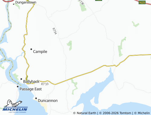 Kaart MICHELIN Ballycullane - ViaMichelin