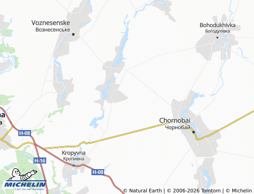 MICHELIN Krupske map - ViaMichelin