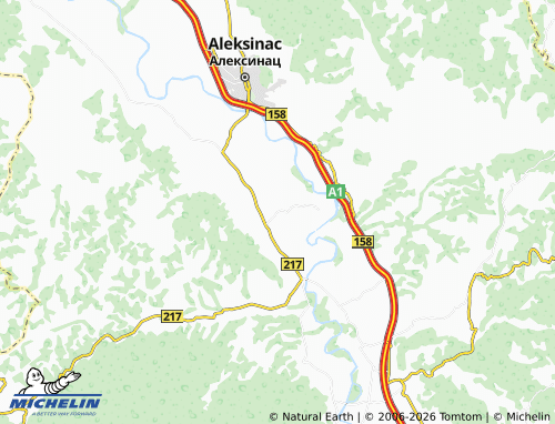 Mapa MICHELIN Lužane - ViaMichelin