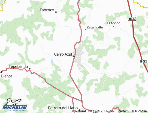 Mapa MICHELIN Cerro Azul - ViaMichelin