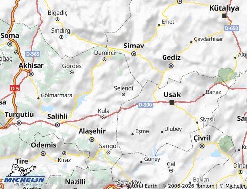 Mappa MICHELIN Selendi - ViaMichelin