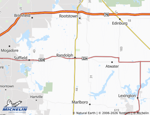 Mapa MICHELIN Randolph - ViaMichelin