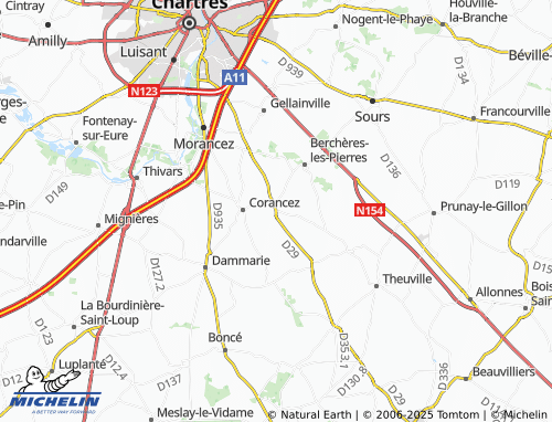 Carte MICHELIN Chamblay - ViaMichelin