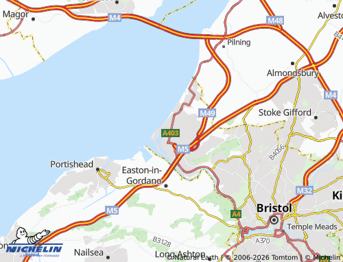 Carte MICHELIN Avonmouth - ViaMichelin