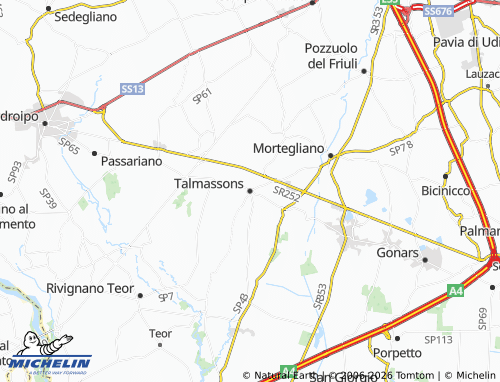 Mappa MICHELIN Talmassons - ViaMichelin