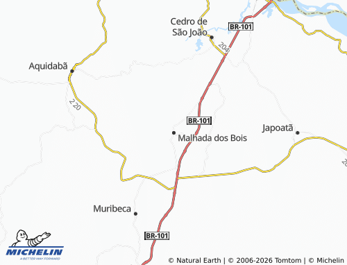 Mappa MICHELIN Malhada dos Bois - ViaMichelin