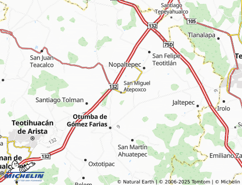 MICHELIN-Landkarte San Miguel Atepoxco - ViaMichelin