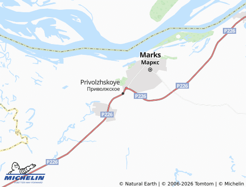 MICHELIN-Landkarte Privolzhskoye - ViaMichelin