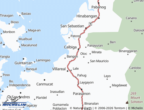 MICHELIN Obayan map - ViaMichelin