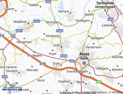 MICHELIN Lede map - ViaMichelin