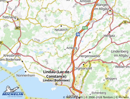 Mapa MICHELIN Achberg - ViaMichelin