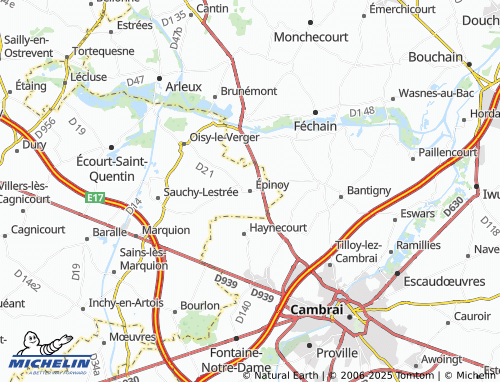Carte MICHELIN Épinoy - ViaMichelin