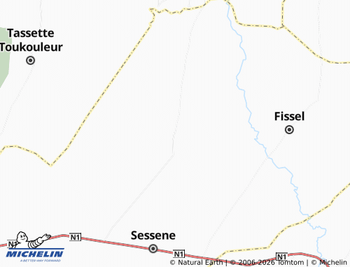 Mappa MICHELIN Ndiaganiao - ViaMichelin