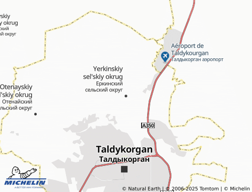 MICHELIN Yerkinskiy sel'skiy okrug map - ViaMichelin