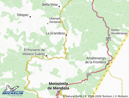 MICHELIN Llano Grande map - ViaMichelin