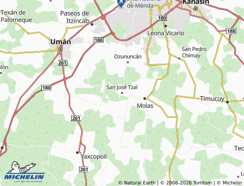 Mappa MICHELIN San José Tzal - ViaMichelin