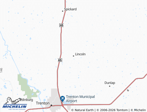 Mapa MICHELIN Lincoln - ViaMichelin