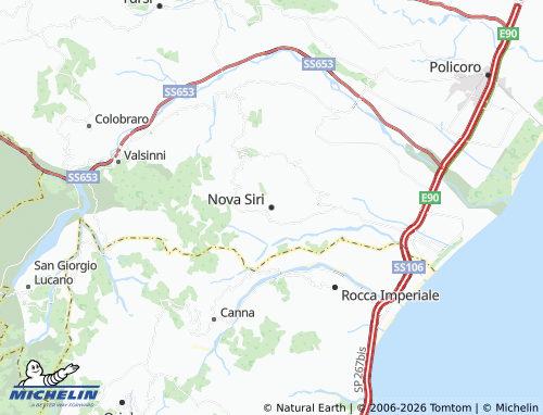 Carte MICHELIN Nova Siri - ViaMichelin