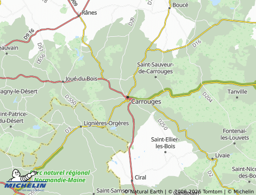 Mappa MICHELIN Carrouges - ViaMichelin