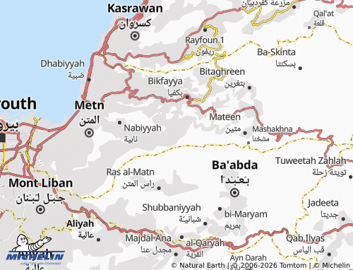 MICHELIN-Landkarte Bi'abdat al-Sufaylah - ViaMichelin
