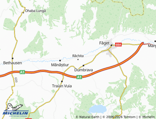 MICHELIN Răchita map - ViaMichelin