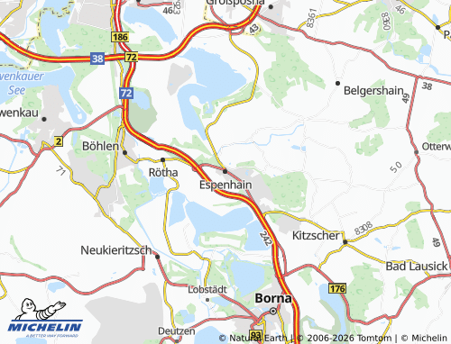 MICHELIN Espenhain map - ViaMichelin