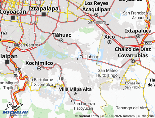 Mappa MICHELIN Cuitláhuac - ViaMichelin